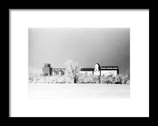Farm Winter North Dakota Framed Print featuring the photograph Ice farm by William Kimble