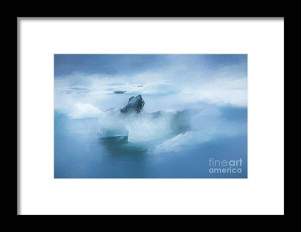 Iceland Framed Print featuring the photograph Icebergs, Jokulsarlon Lagoon, Iceland by Philip Preston