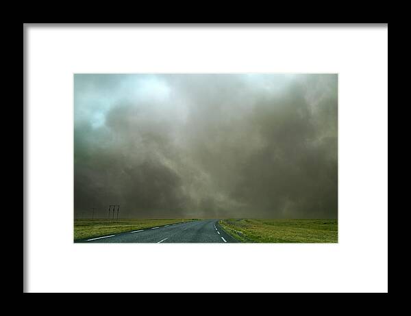 Iceland Framed Print featuring the photograph Iceland Dust Storm Reynisfjara by Betsy Knapp