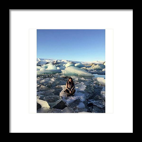 Beautiful Framed Print featuring the photograph #iceland #ice #jokulsarlon #reykjavik by Y K