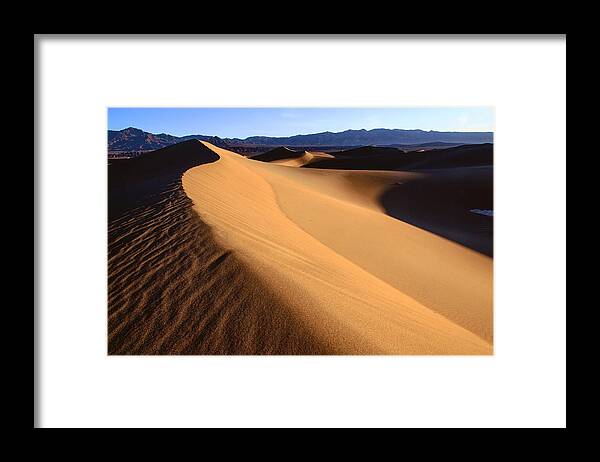 Dunes Framed Print featuring the photograph Iconic Dunes at Death Valley by Matt Cohen