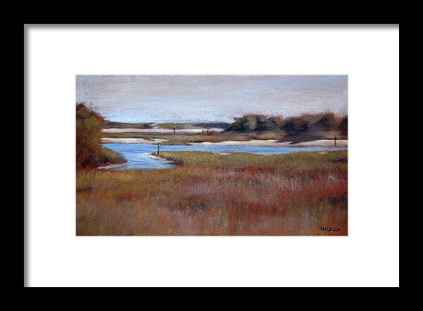 Acrylic Framed Print featuring the painting ICW Looking Toward Masonboro by Christopher Reid