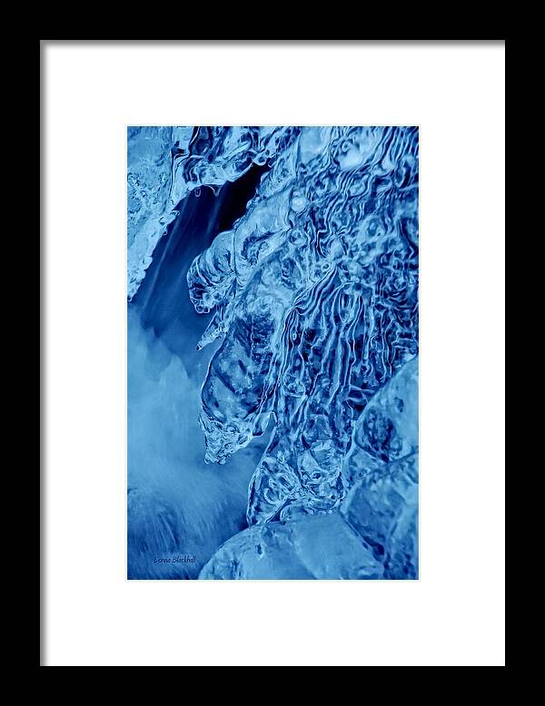 Ice Framed Print featuring the photograph Icy Fingers by Donna Blackhall