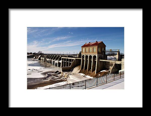 Oklahoma Framed Print featuring the photograph Icy Overholser by Lana Trussell