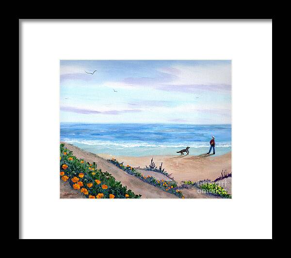 California Framed Print featuring the painting Idyllic Morning by Laura Iverson