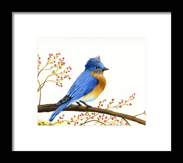 Bird Framed Print featuring the painting If I Were the Queen by Amy Giacomelli