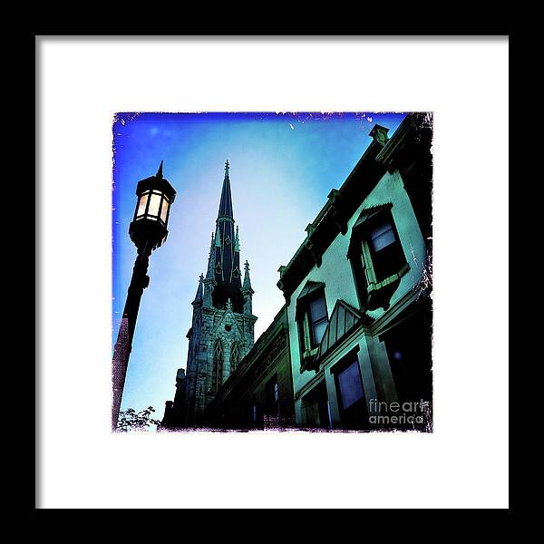 Street Lamp Framed Print featuring the photograph Igniting The Heart by Kevyn Bashore