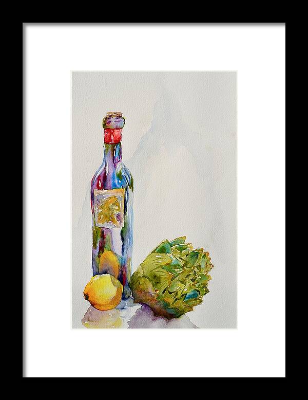 Artichoke Framed Print featuring the painting Il Carciofo Gigante by Beverley Harper Tinsley