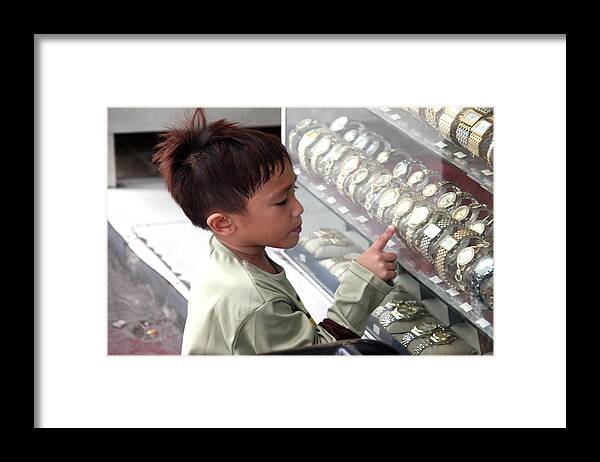 Asia Framed Print featuring the photograph I'll have the rolex by Jez C Self