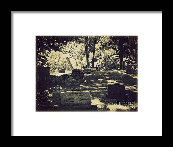 Cemetery Framed Print featuring the photograph I'll Sleep When I'm Dead by Scott Ward