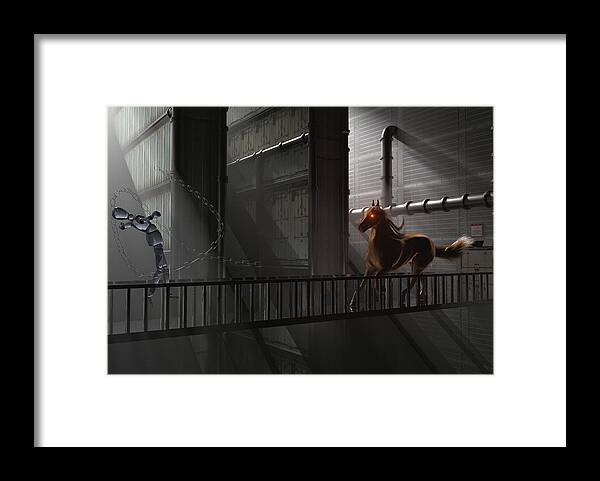 Illusions Framed Print featuring the digital art Illusions Of Grandeur by Brainwave Pictures