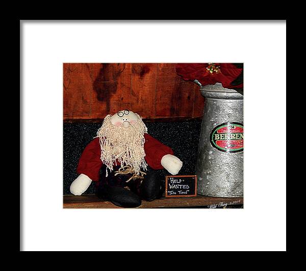 Christmas Framed Print featuring the photograph I'm Tired by Wild Thing