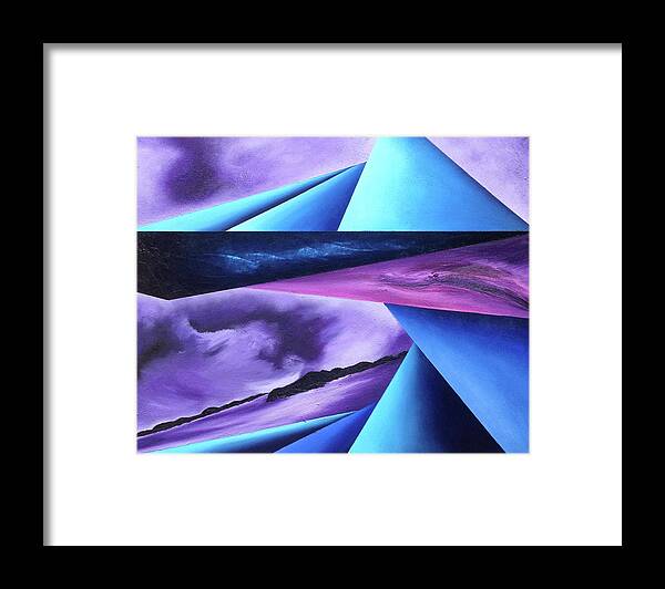  Framed Print featuring the painting Immense of teh Universe II by Ara Elena