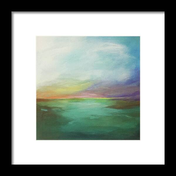 Evening Framed Print featuring the painting Impossible to Leave by Linda Bailey