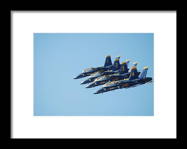 Airshow Framed Print featuring the photograph In A Row by Renee Holder