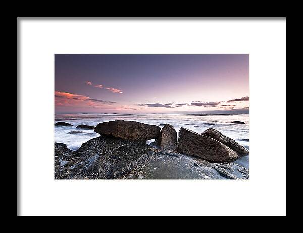 Ocean Framed Print featuring the photograph In a Silent Way by Ryan Weddle