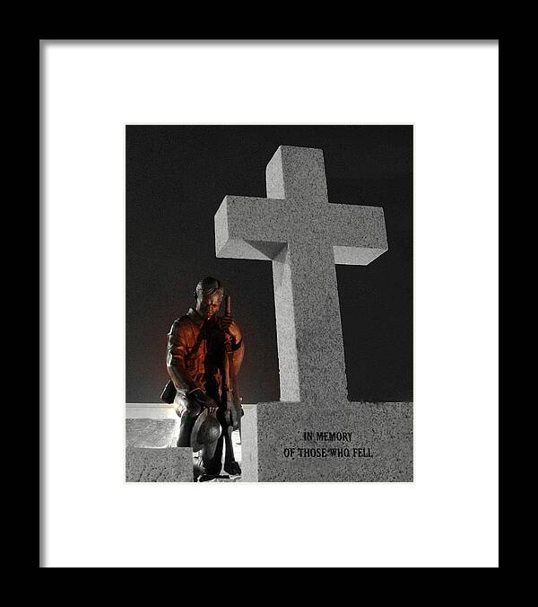 Military Framed Print featuring the photograph In Memory of Those Who Fell by Bill Kellett