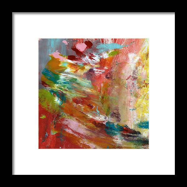 Abstract Framed Print featuring the painting In My Dreams- Abstract Art by Linda Woods by Linda Woods