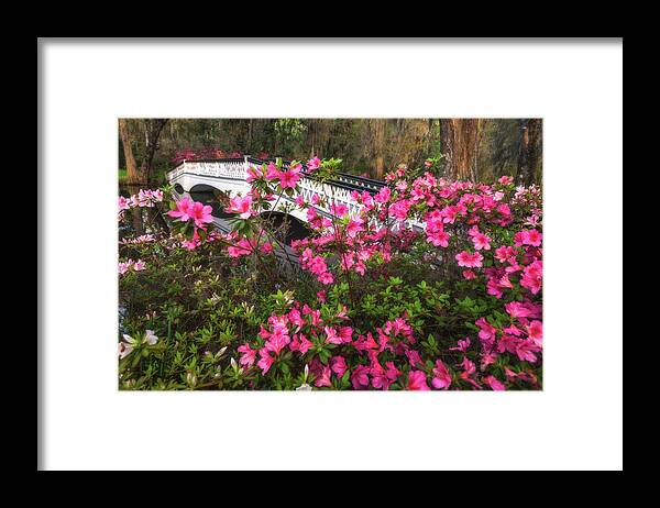 While Bridge Framed Print featuring the photograph In Scarlett's Dream by Kim Carpentier