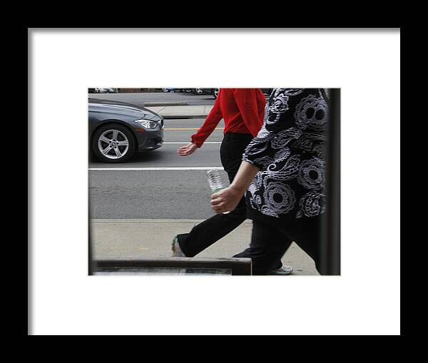 Walking Framed Print featuring the photograph In Step by Valerie Collins