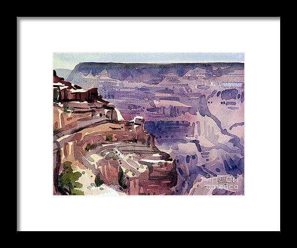 Grand Canyon Framed Print featuring the painting In the Canyon by Donald Maier