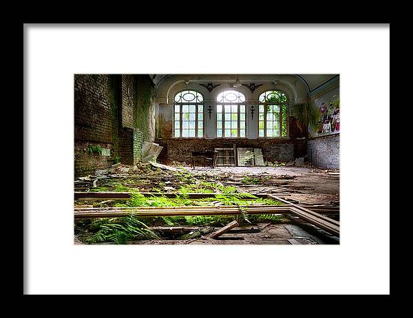 Belgium Framed Print featuring the photograph In the end nature always wins - urbex abandoned hotel by Dirk Ercken