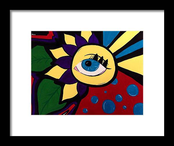 Bubbles Framed Print featuring the photograph In the Eye of the Beholder by Annie Walczyk