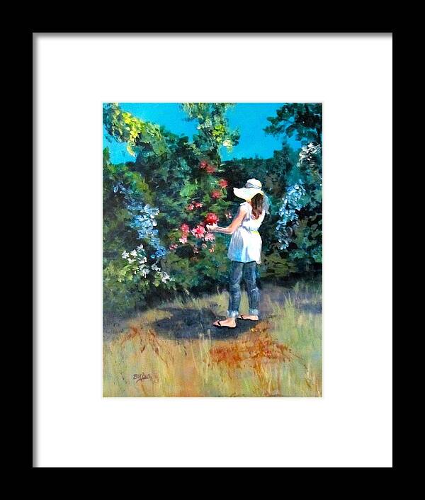 Garden Framed Print featuring the painting In the Garden by Barbara O'Toole