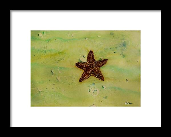 Starfish Framed Print featuring the painting In the Keys by Lil Taylor