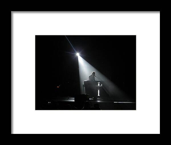 Singer Framed Print featuring the photograph In the Spotlight by Aaron Martens