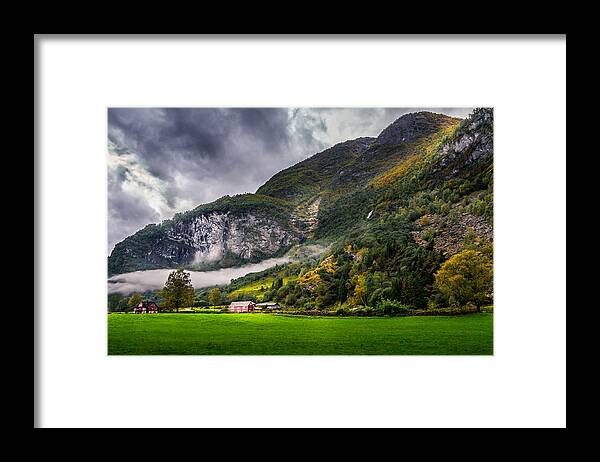 Landscape Framed Print featuring the photograph In the valley by Dmytro Korol