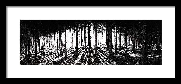 Woods Framed Print featuring the painting In the Woods 2 by Christian Klute