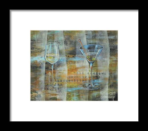 Martini Framed Print featuring the painting In Vogue by Carol McIntyre