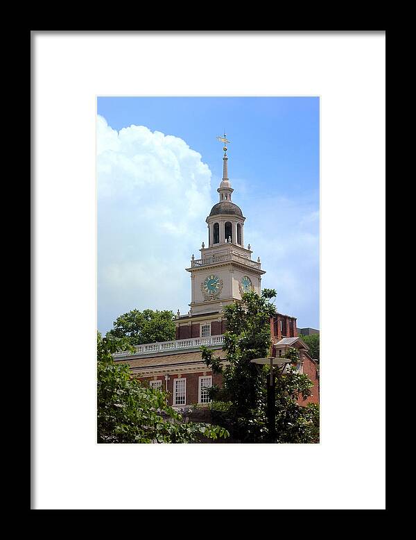 Independence Hall Framed Print featuring the photograph Independence Hall - Philadelphia by Frank Mari