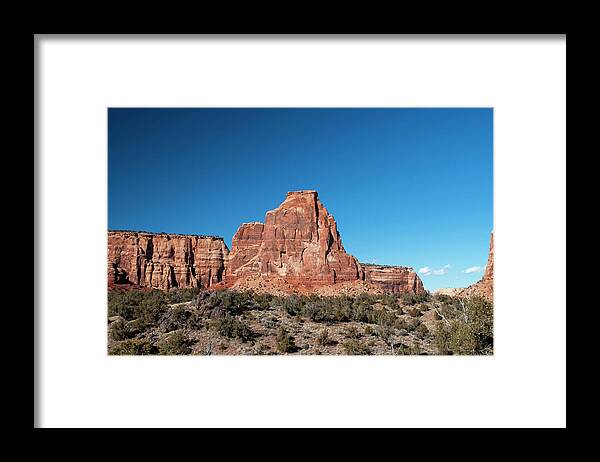 Canyon Framed Print featuring the photograph Independence Monument by Julia McHugh