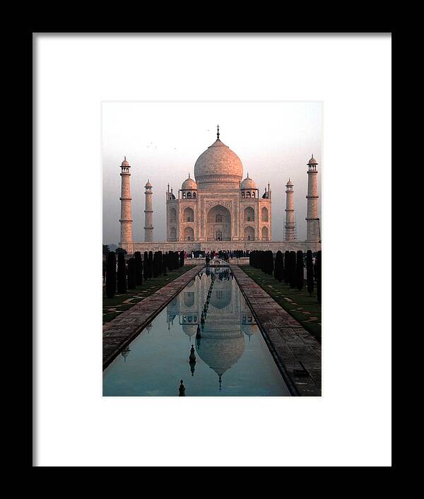 India Framed Print featuring the photograph India - Taj Mahal by Jacqueline M Lewis