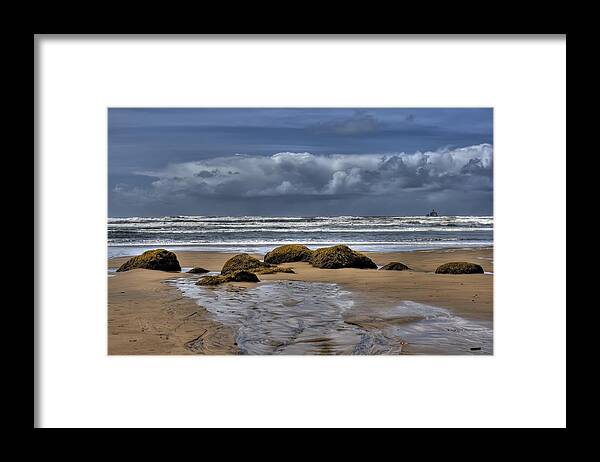 Hdr Framed Print featuring the photograph Indian Beach by Brad Granger