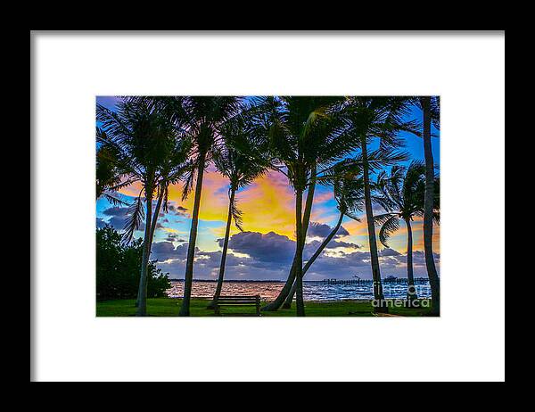 Sunrise Framed Print featuring the photograph Indian River Sunrise by Tom Claud