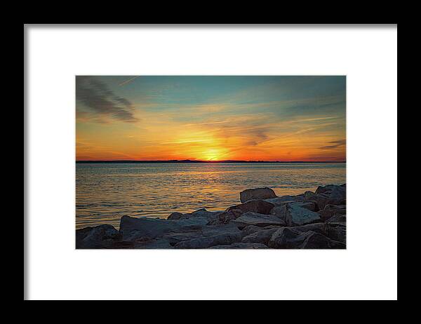 Sunset Framed Print featuring the photograph Indian River Sunset by Jodi Lyn Jones