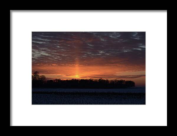 Sunset Framed Print featuring the photograph Indiana Evening by Wanda Jesfield
