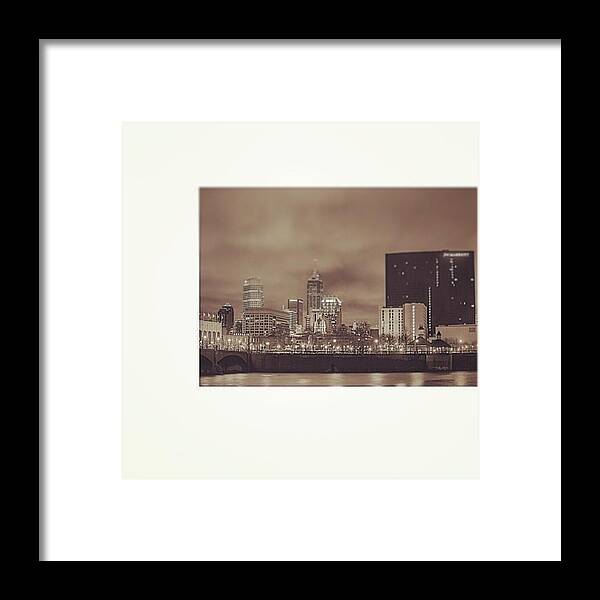 Naptown Framed Print featuring the photograph #indiana #indy #indianapolis #nap Town by David Haskett II