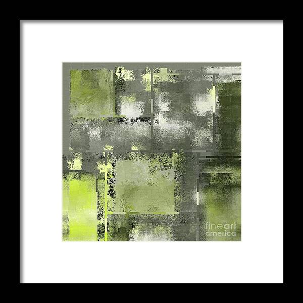 Abstract Framed Print featuring the digital art Industrial Abstract - 11t by Variance Collections