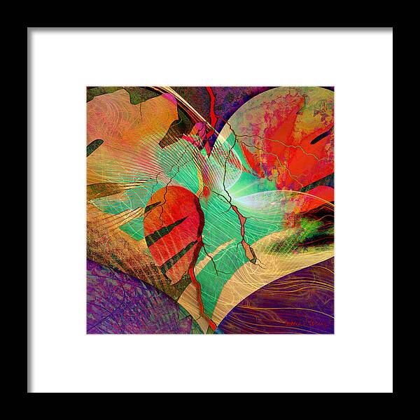 Heart Framed Print featuring the digital art Infatuation by Barbara Berney