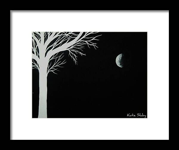 Moon Framed Print featuring the painting Infinite by Katie Slaby