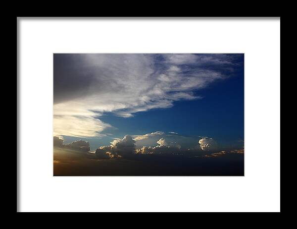 Sunset Framed Print featuring the digital art Infinite Sky by Dan Stone