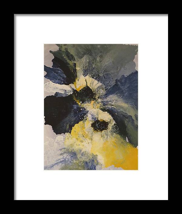 Abstract Framed Print featuring the painting Infinite by Soraya Silvestri