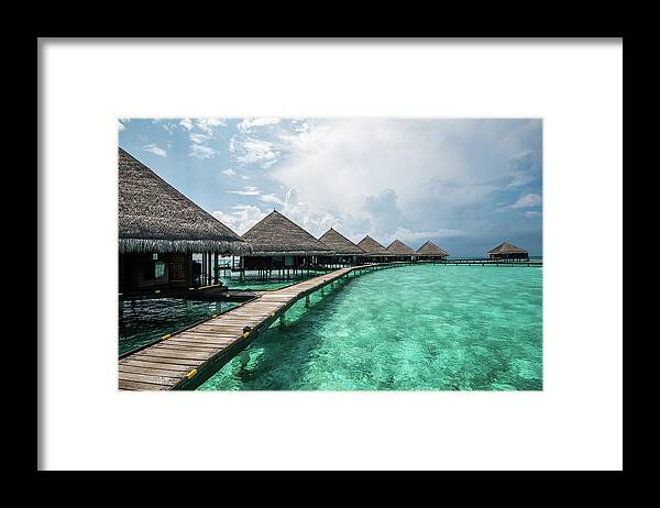 Maldives Framed Print featuring the photograph Inhale by Hannes Cmarits