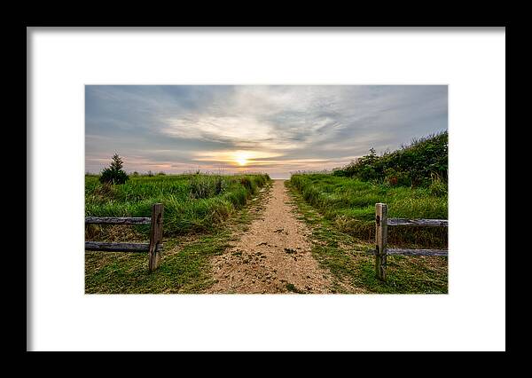 Beach Framed Print featuring the photograph Inlet Path by Charles Aitken