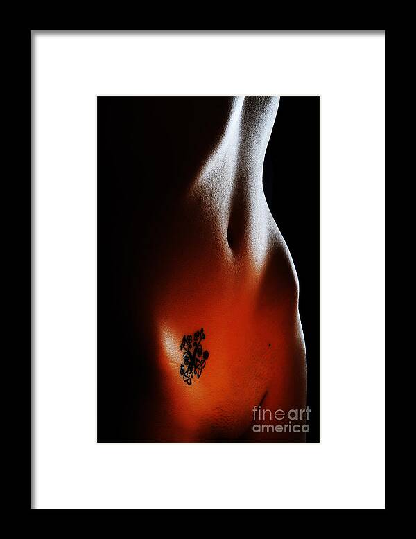 Artistic Framed Print featuring the photograph Inner Flame by Robert WK Clark