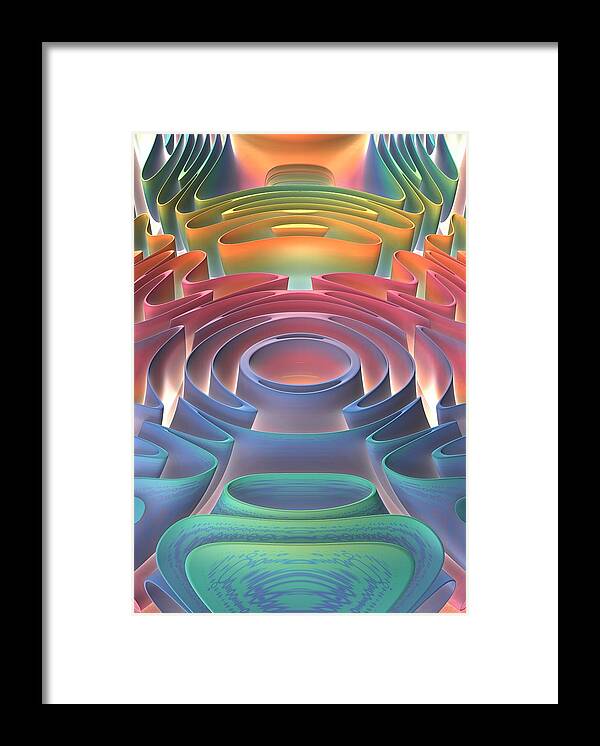 Fractal Framed Print featuring the digital art Inner Sanctum by Lyle Hatch